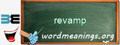 WordMeaning blackboard for revamp